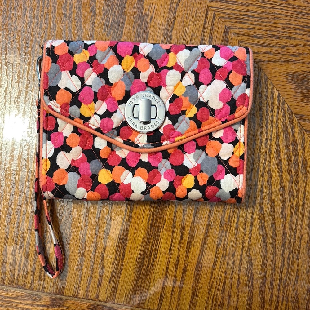 Vera Bradley Red and Pink Clutch